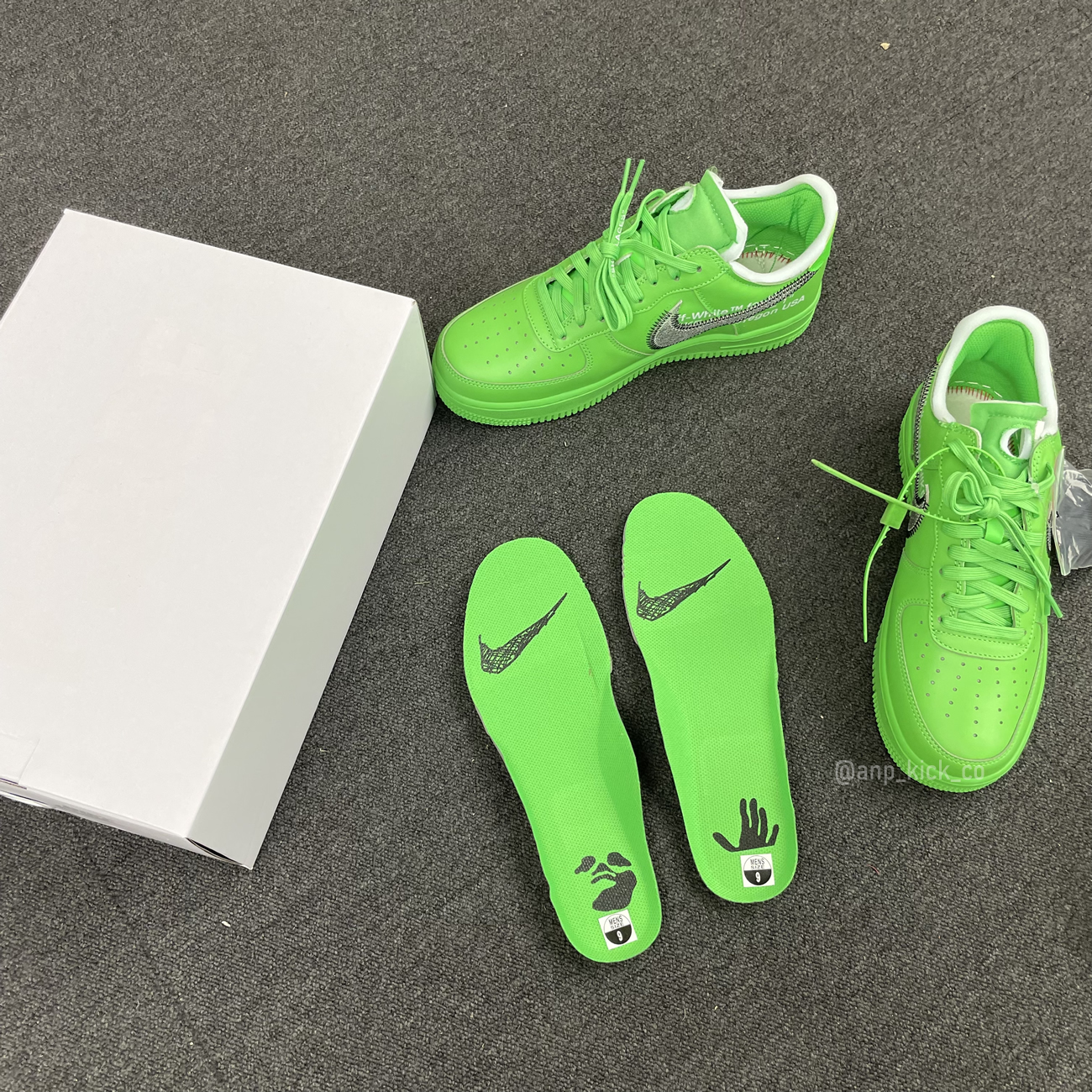 Off White Nike Air Force 1 Low Light Green (13) - newkick.org